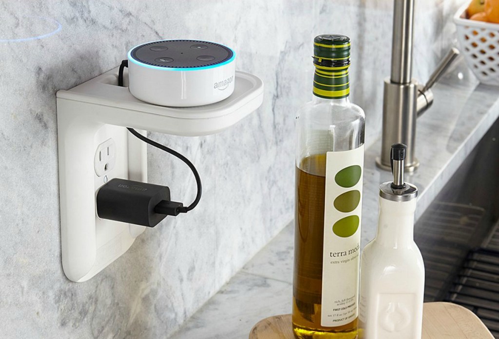 counter space saver speaker holder