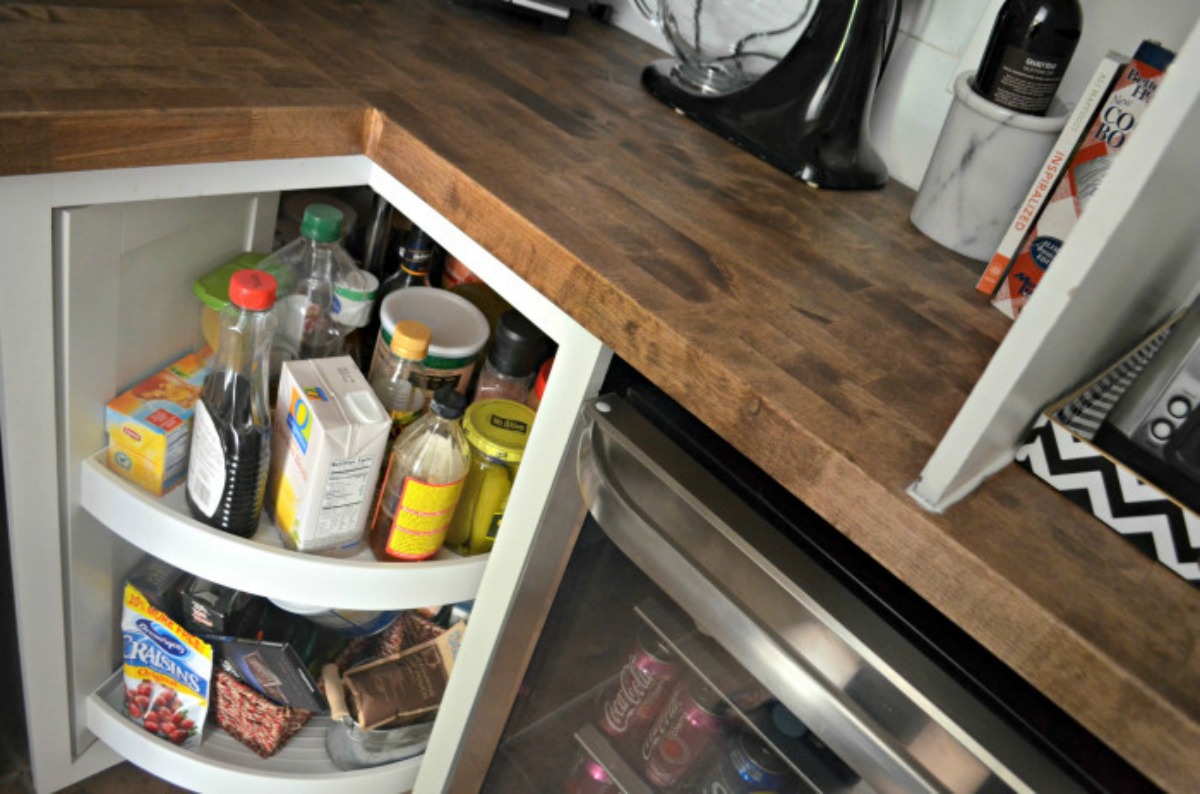 corner lazy susan cabinet