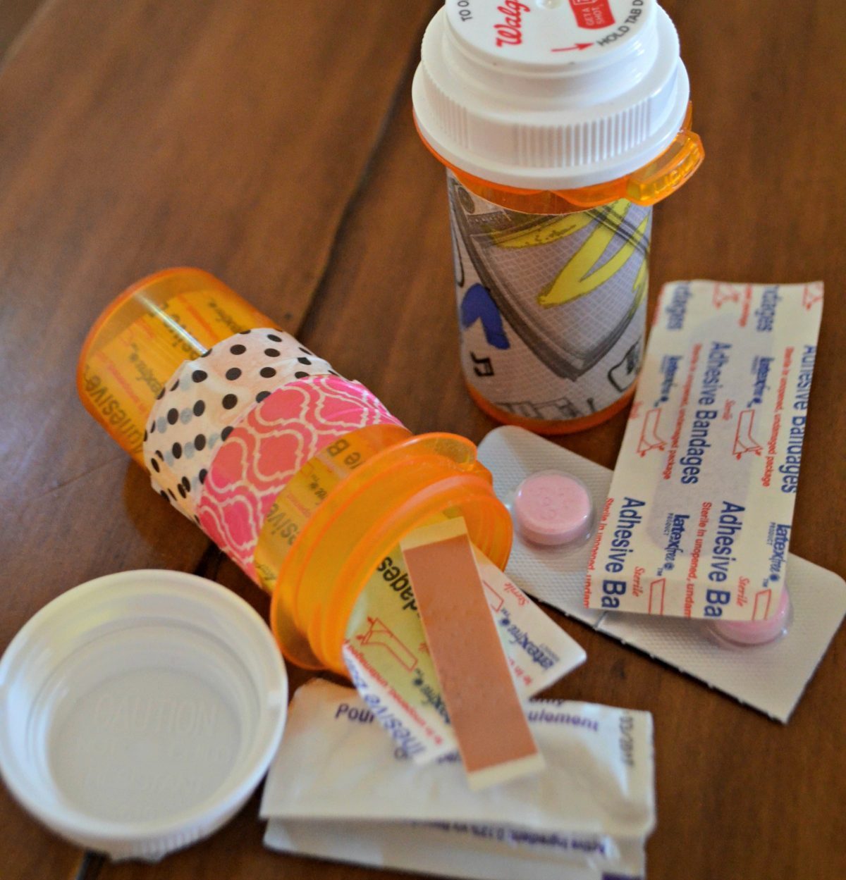 reusing pill bottles - upcycling ideas for medicine bottles