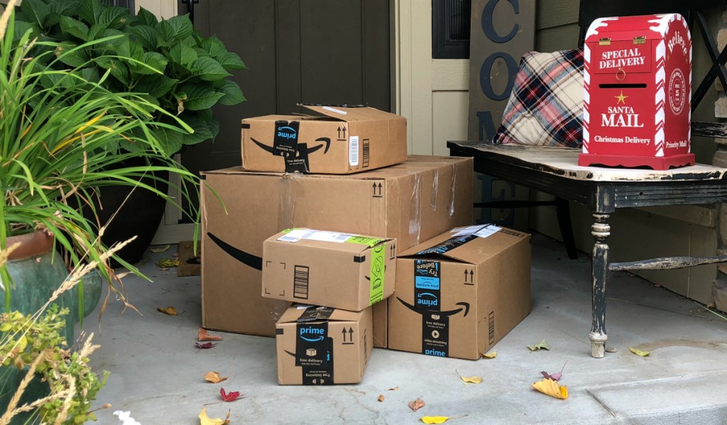 Amazon Prime delivery boxes