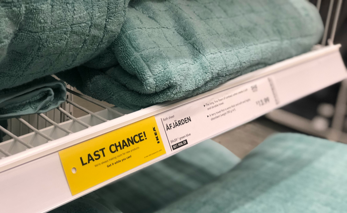 Last Chance labels at IKEA
