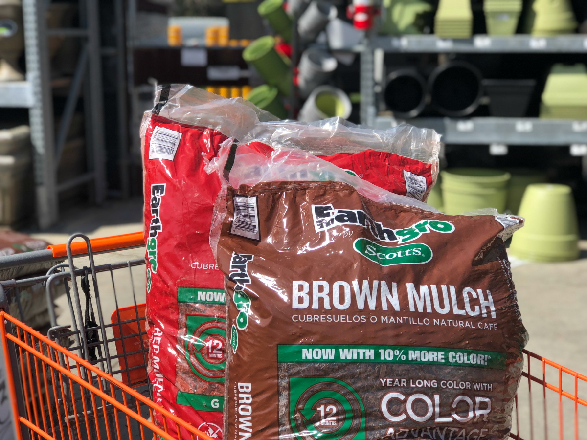 home depot bagged mulch