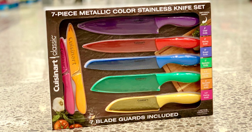 Cuisinart stainless knife set at Costco