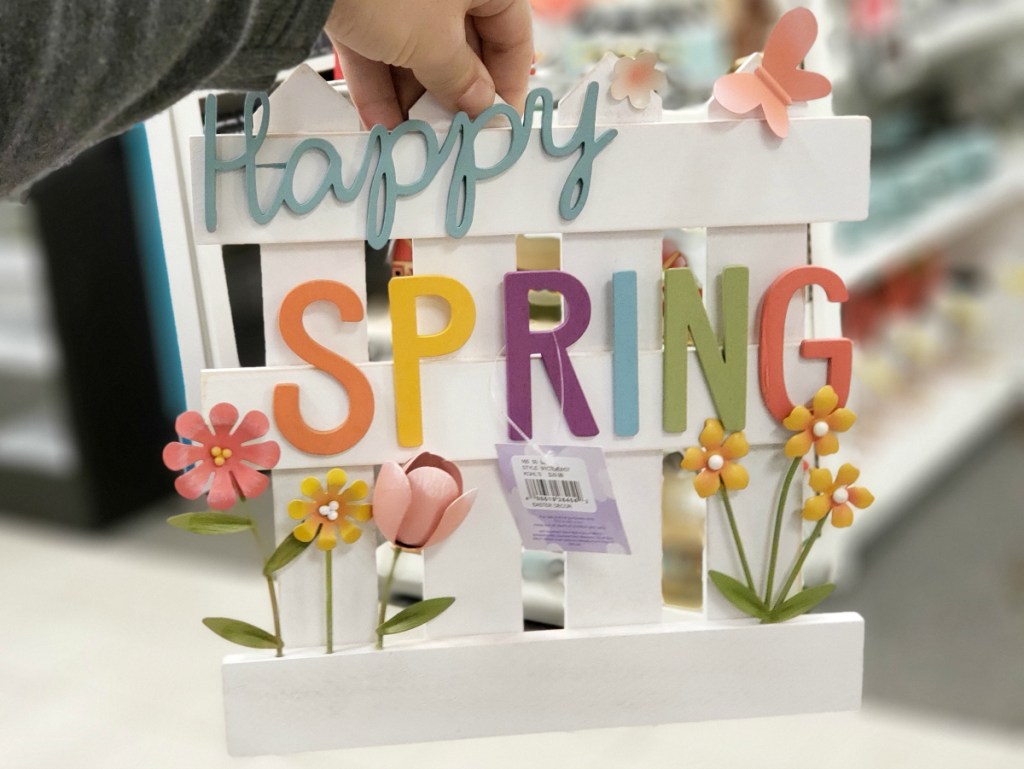 Happy Spring Easter sign