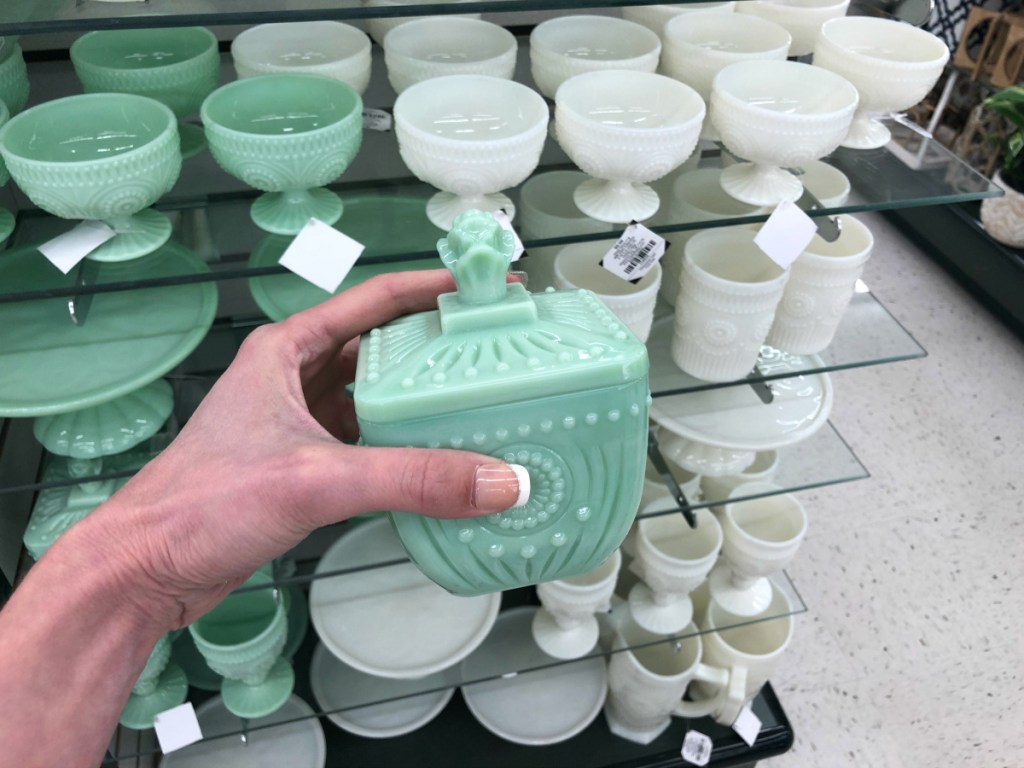Milk Glass candy dish Hobby Lobby