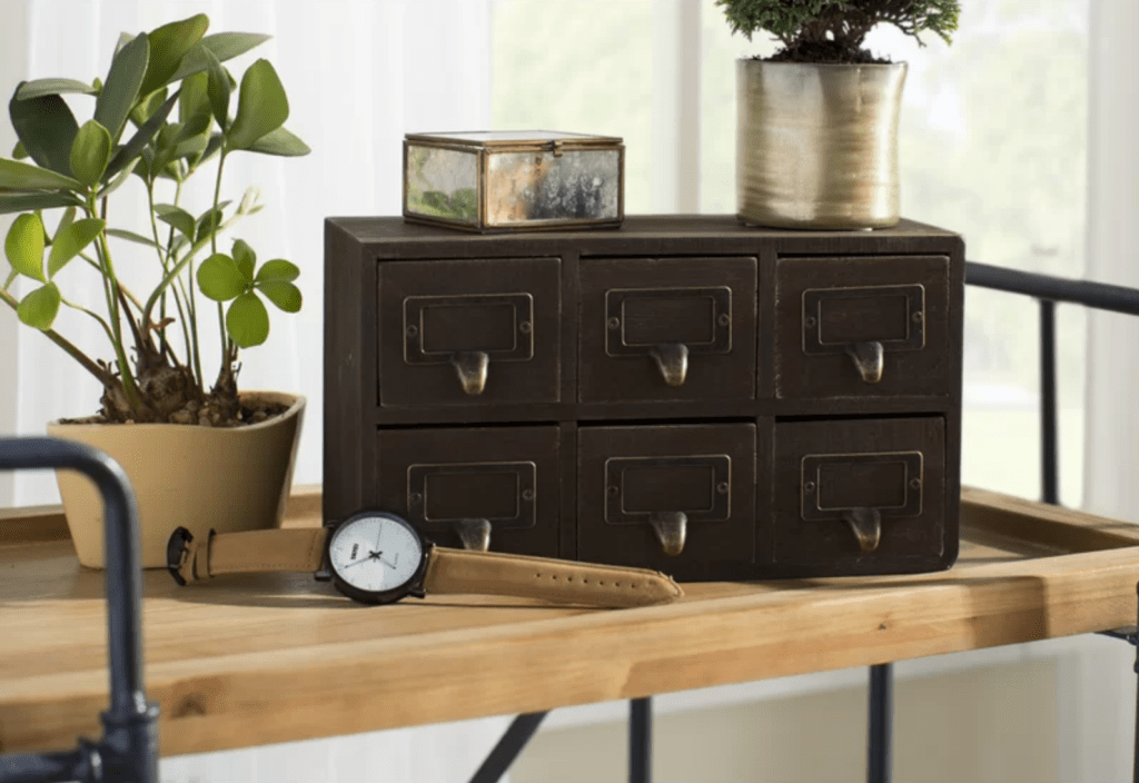 6-drawer desktop organizer 