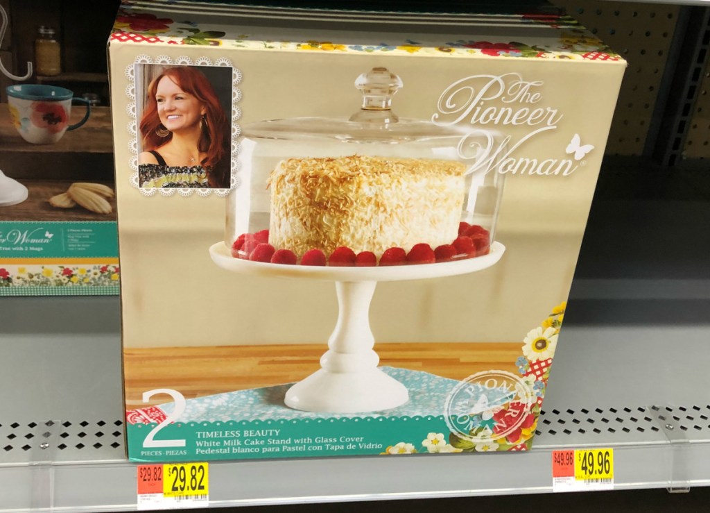 Pioneer Woman white cake stand