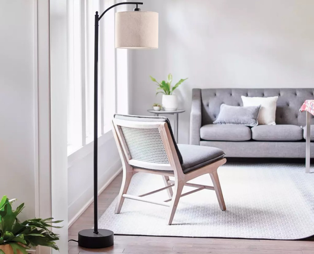 Target floor lamp in room