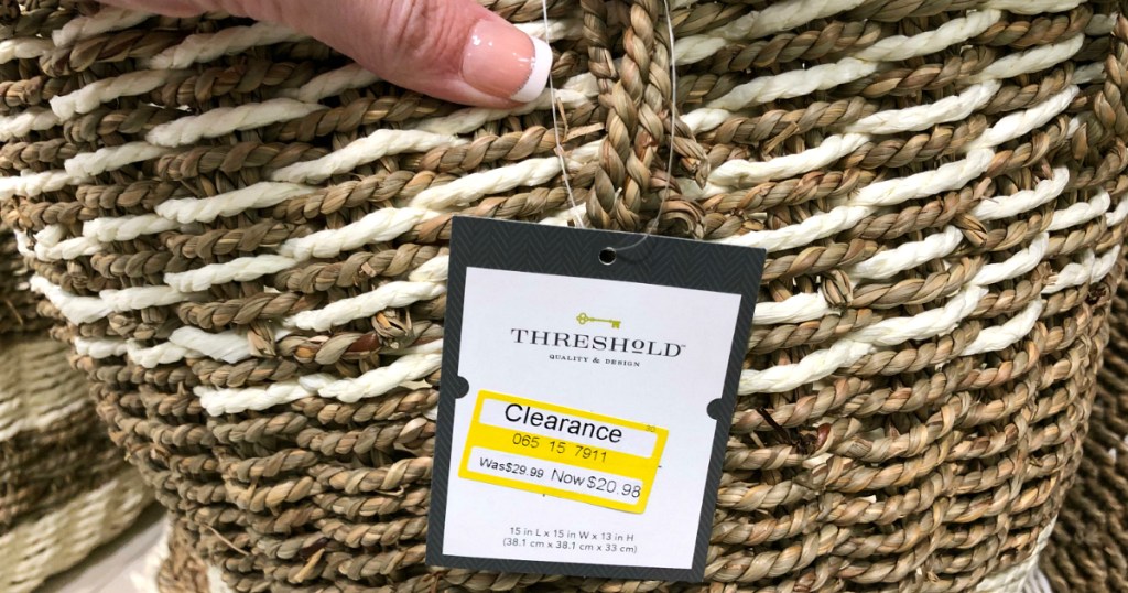 Threshold woven basket clearance at Target