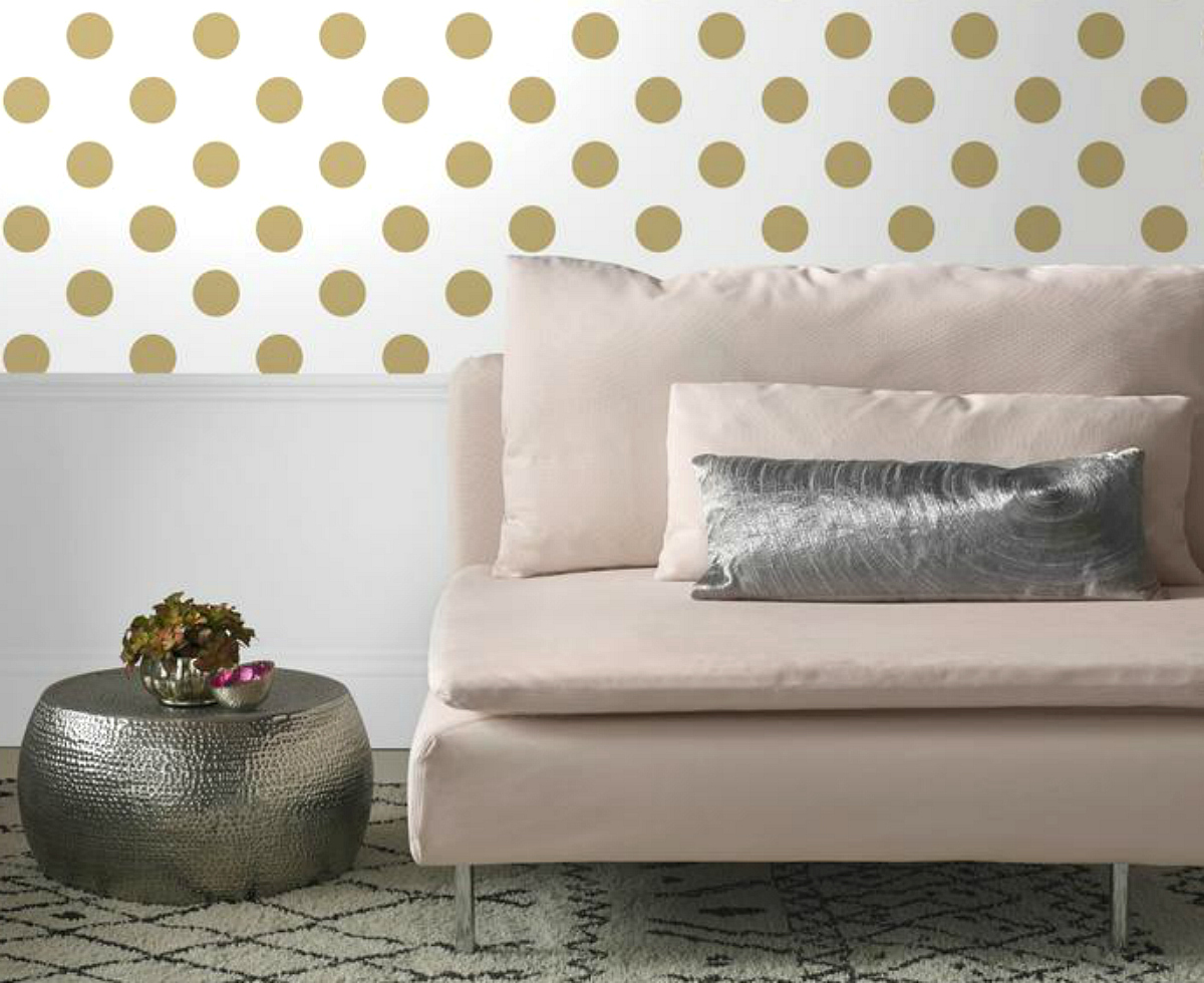 gold circle wallpaper at the home depot