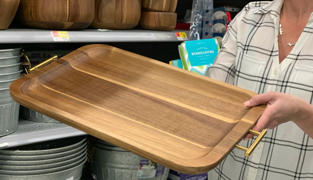 Better Homes & Gardens Acacia Wood Serving Tray