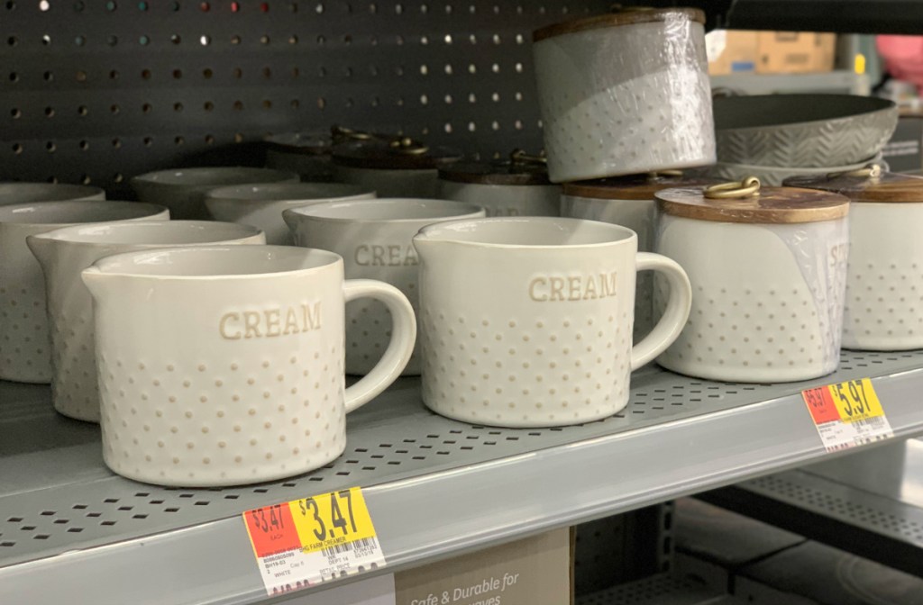 Better Homes & Gardens Modern Farmhouse Mix & Match 13.5 oz. Dotted Cream Pitcher
