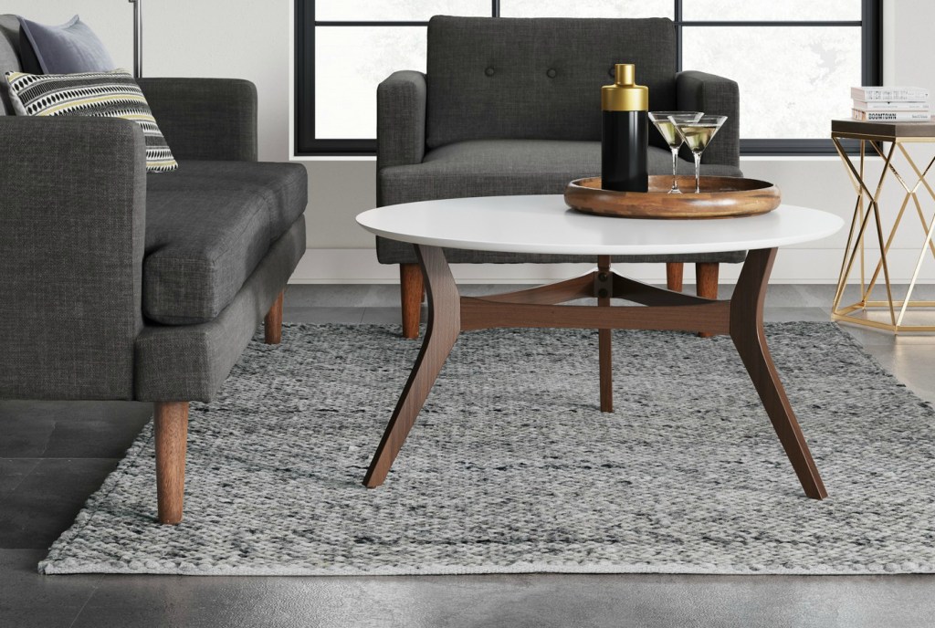 Chunky Knit Wool Woven Rug