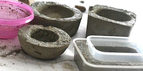 These Beautiful DIY Concrete Planters Cost Less Than a DOLLAR to Make!