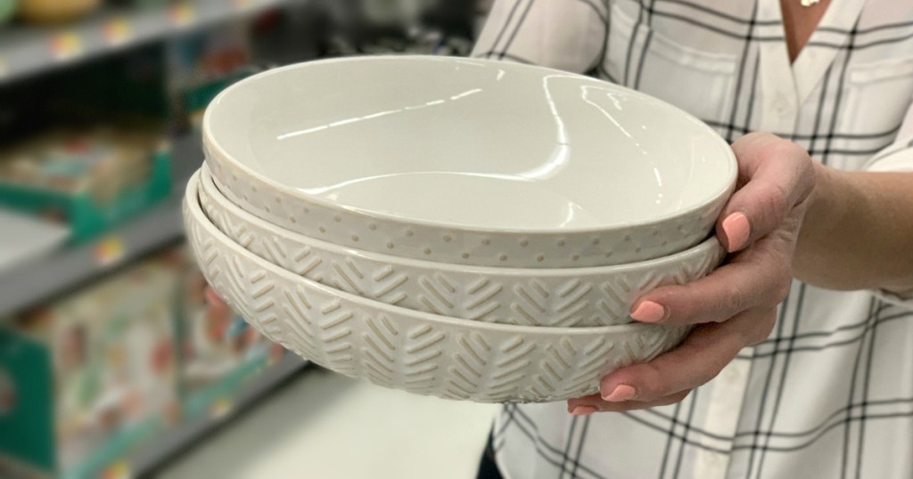 Farmhouse bowls at Walmart