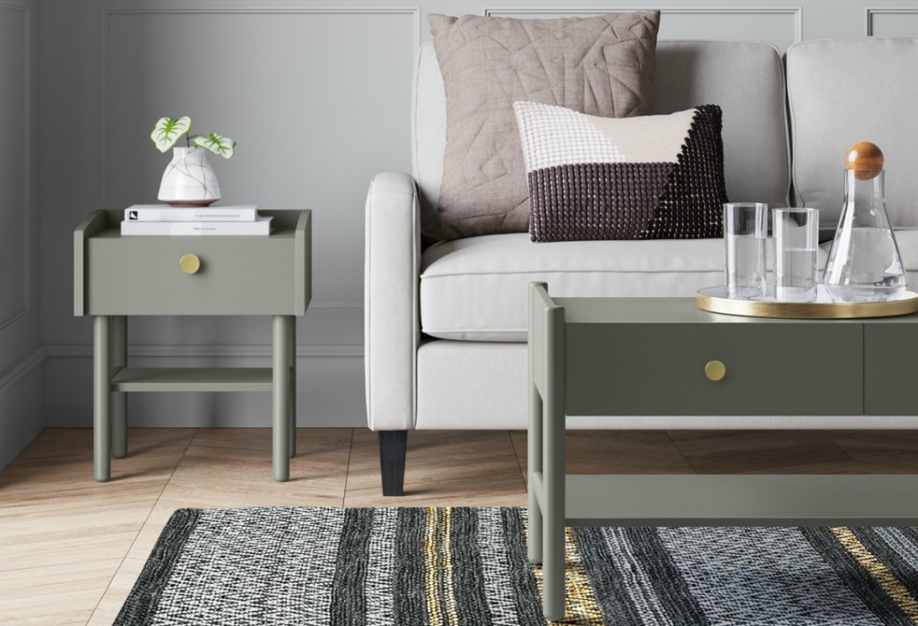 Gray coffee table at Target
