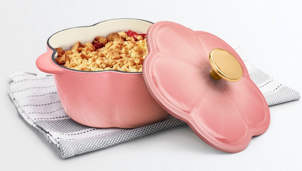 Martha Stewart Collection 2-Qt. Flower Cast Iron Dutch Oven