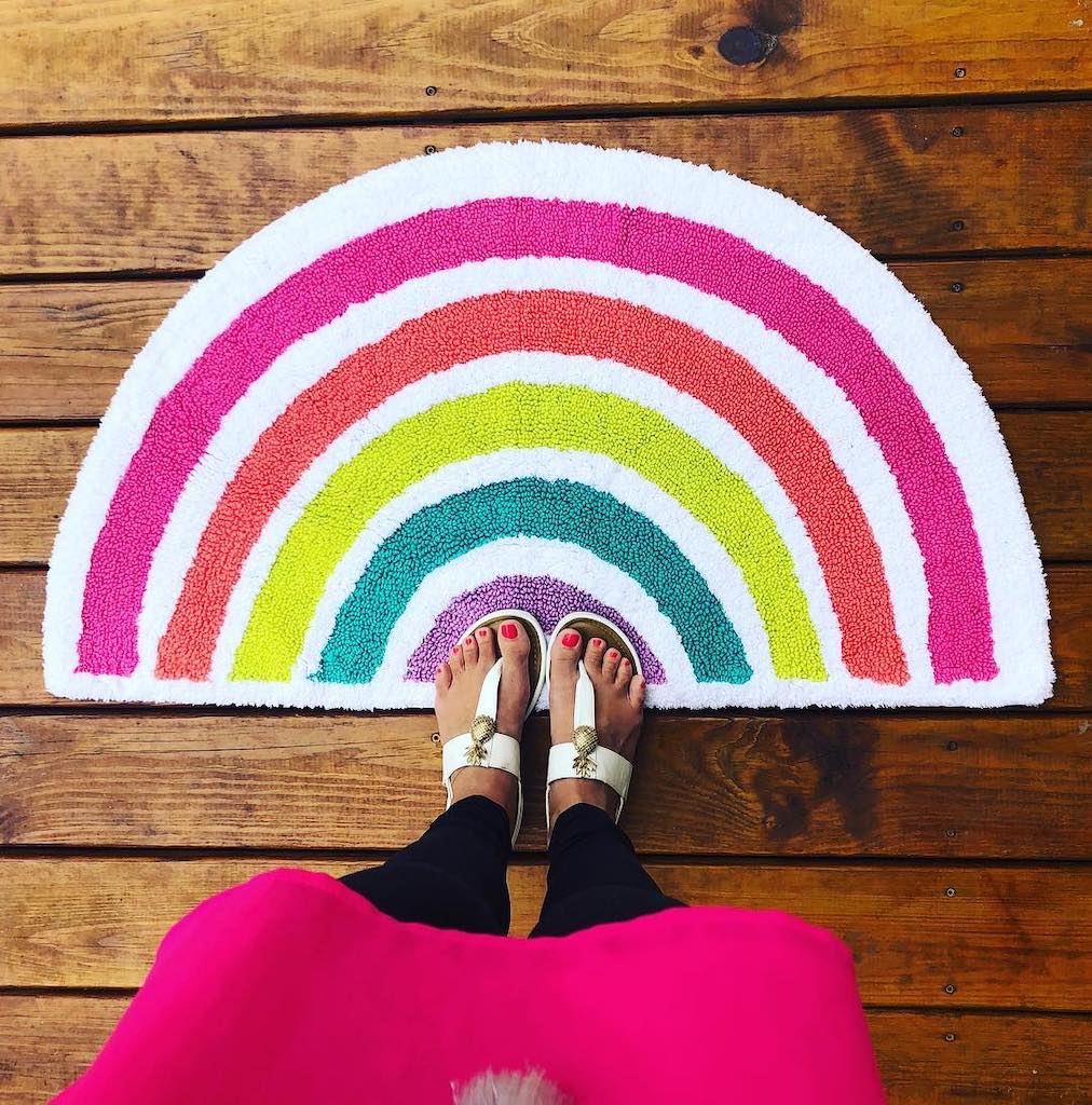 Pillowfort Rainbow Rug 