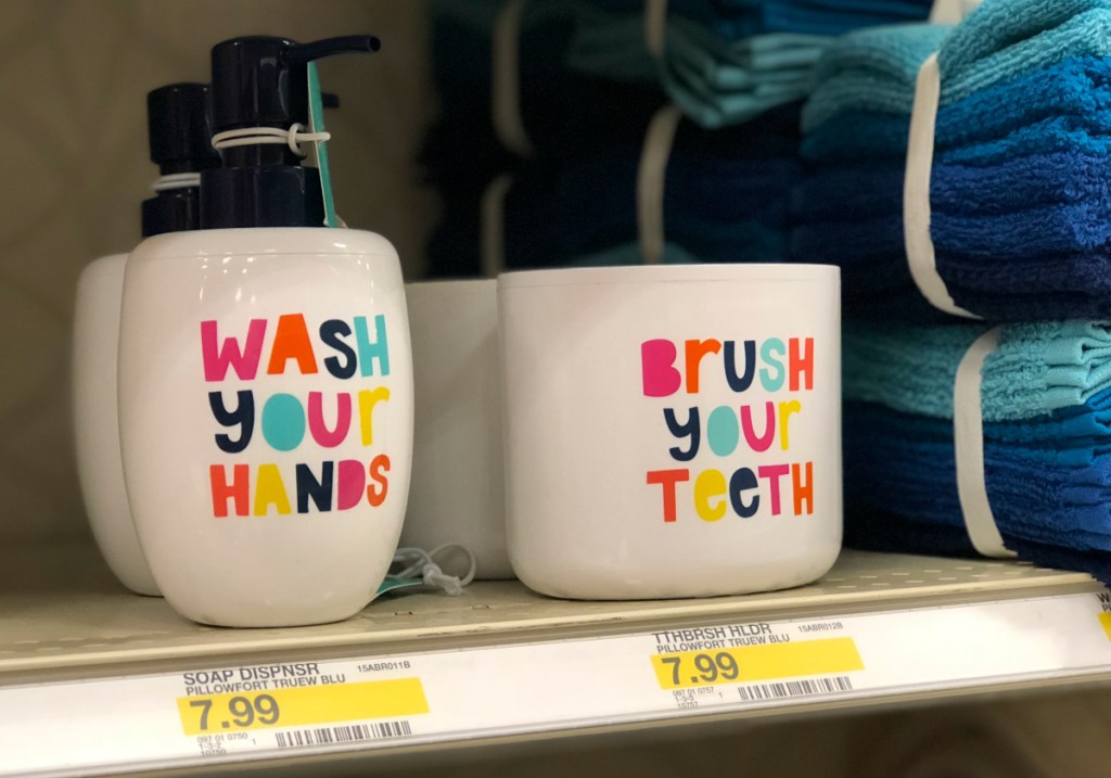 Pillowfort bathroom items