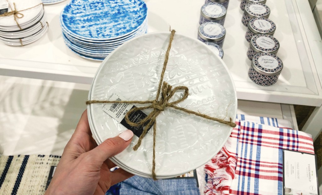 Threshold 6.5_ 4pk Melamine Appetizer Plates