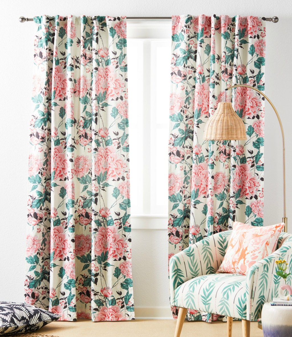 Vintage Floral Panel Pair