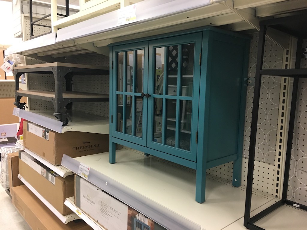 Windham 2 Door Accent Cabinet Overcast - Threshold
