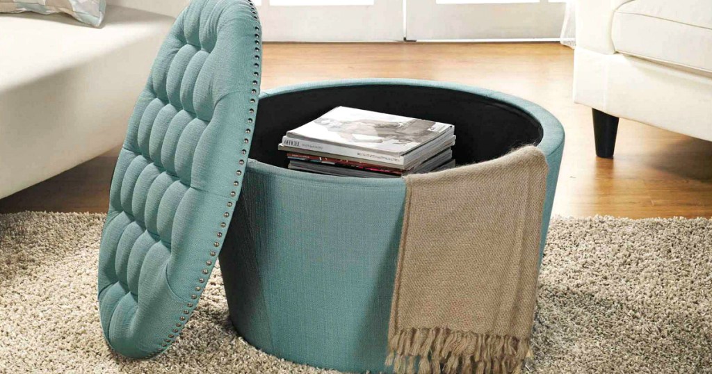 BHG Nailhead Ottoman
