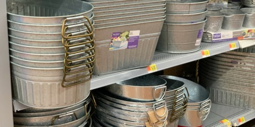 We Love the Large Selection of Galvanized Metal Storage Items at Walmart