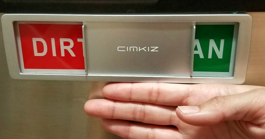 Cimkiz magnetic dishwasher sign from Amazon