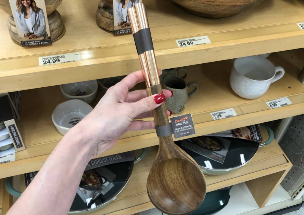 Cravings by Chrissy Teigen 2pc Acacia Wood Salad Serving Set