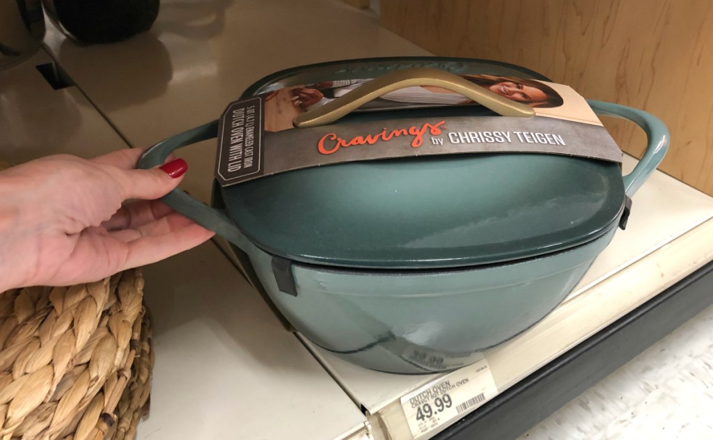 Cravings by Chrissy Teigen 5qt Cast Iron Enameled Dutch Oven with Lid