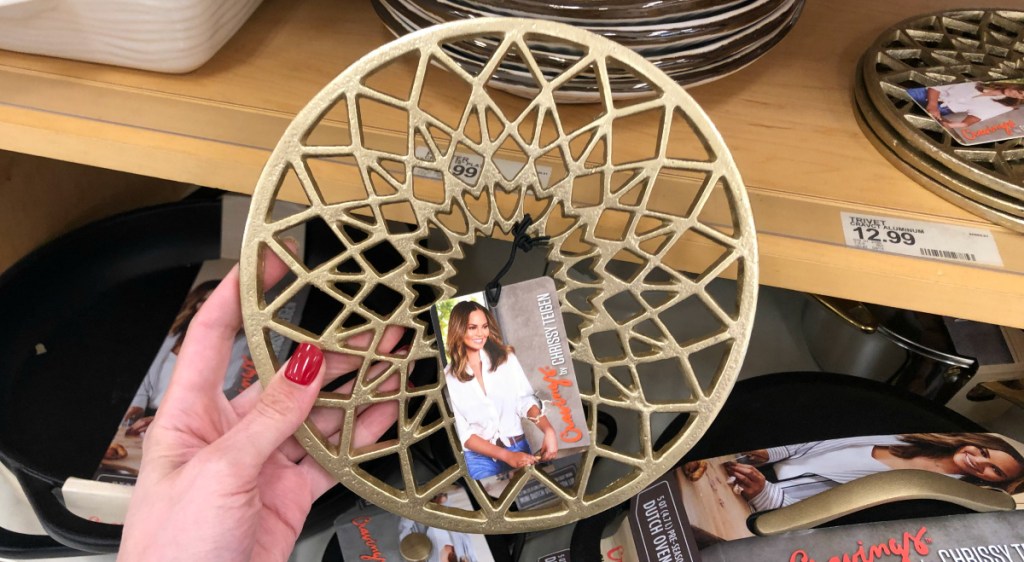 Cravings by Chrissy Teigen 8.5" Round Aluminum Trivet