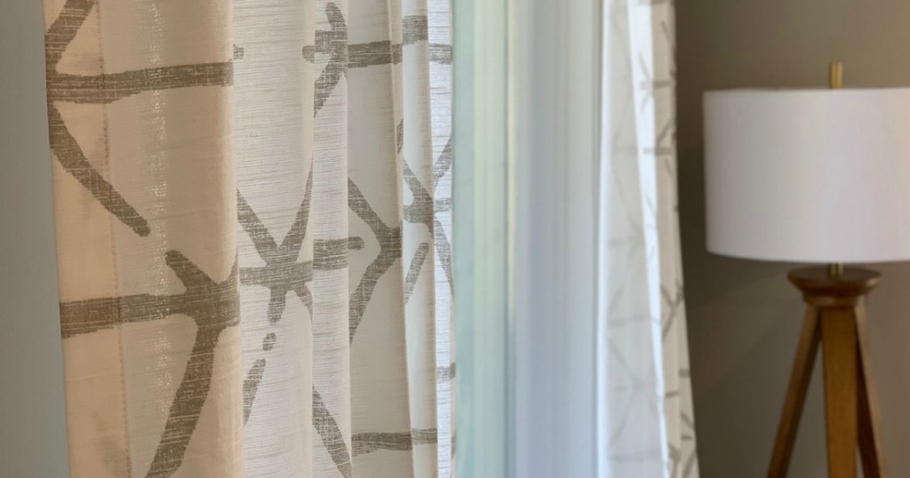 Curtains and lamp from Target 