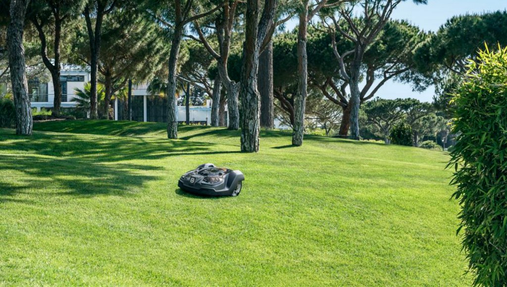 Husqvarna Automower on yard