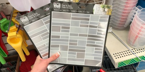 Dollar Tree Sells DIY Peel & Stick Backsplash Tiles for ONLY $1