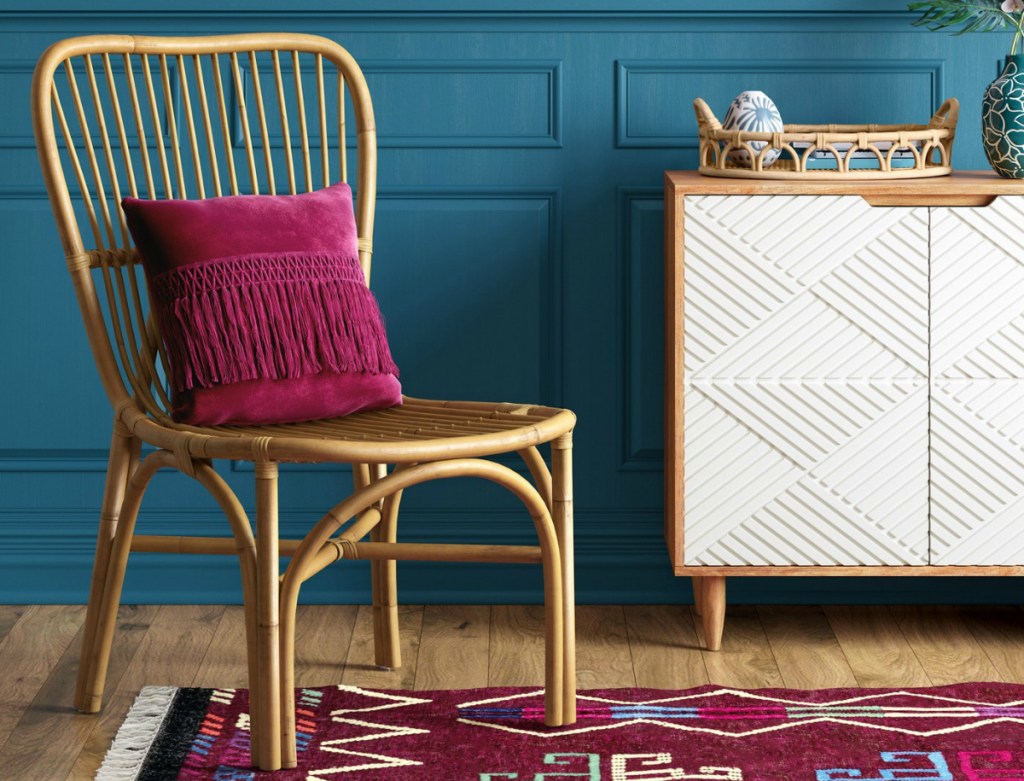 Opalhouse Hazel Rattan Armless Chair
