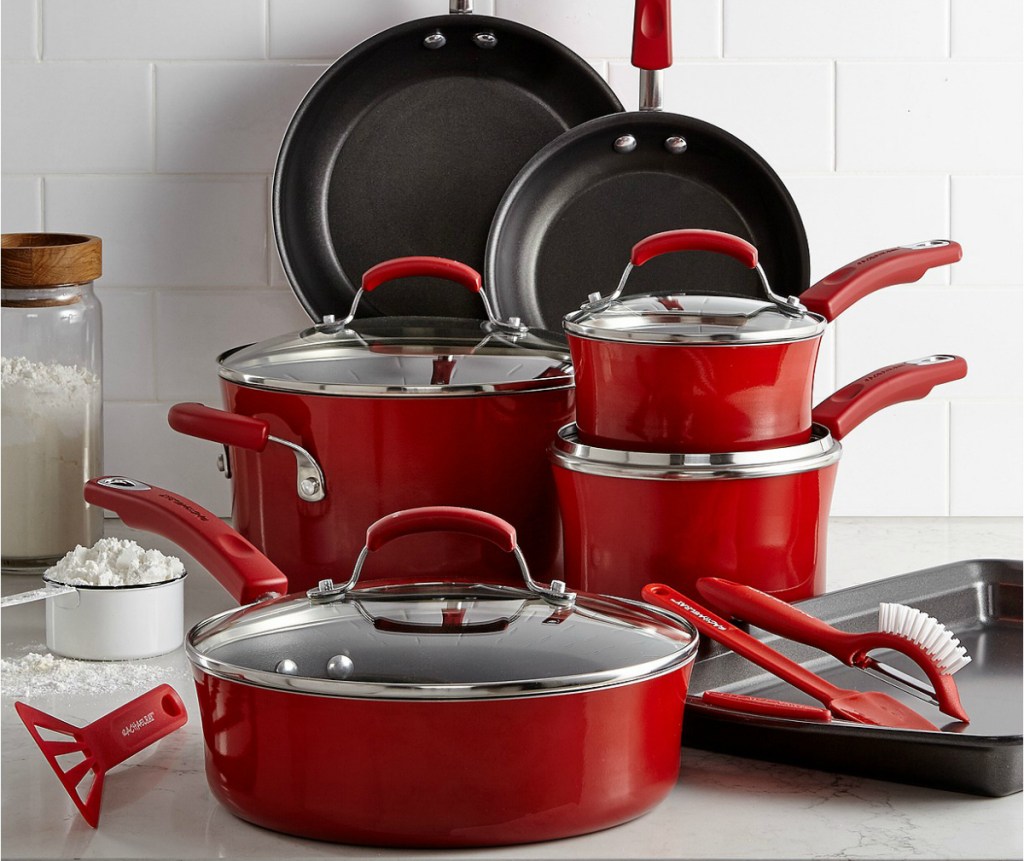 Rachael Ray 14-Pc. Nonstick Cookware Set