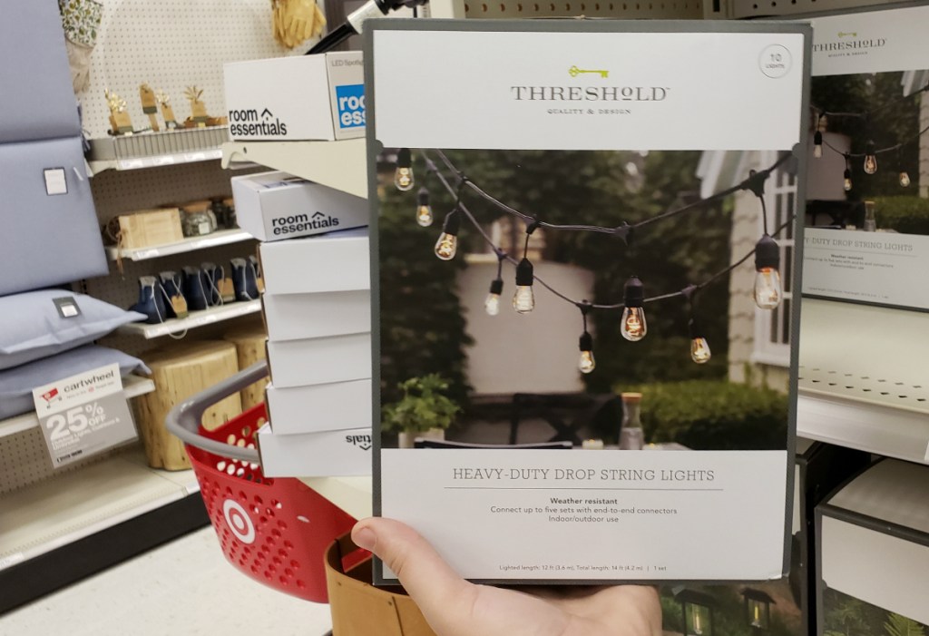Threshold 10ct Heavy-Duty Drop Outdoor String Lights