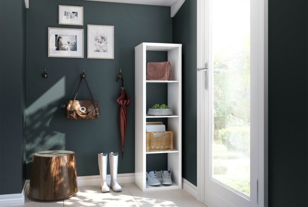 Threshold 13_ 4-Cube Vertical Organizer Shelf - White