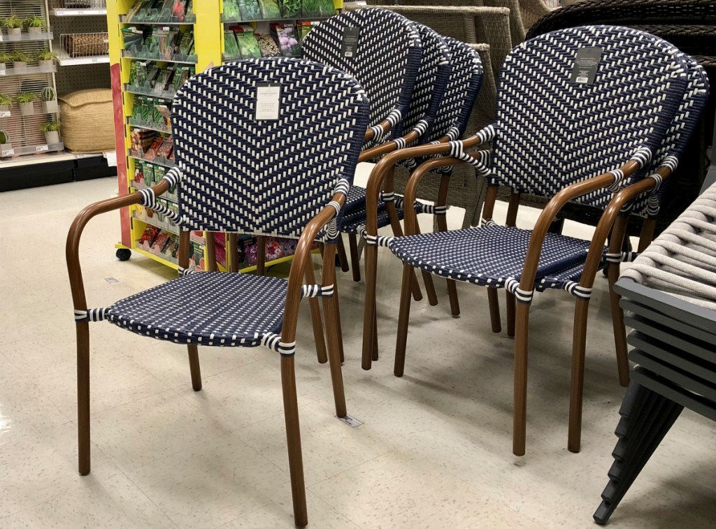 Threshold French Café 4pk Wicker Patio Dining Chairs