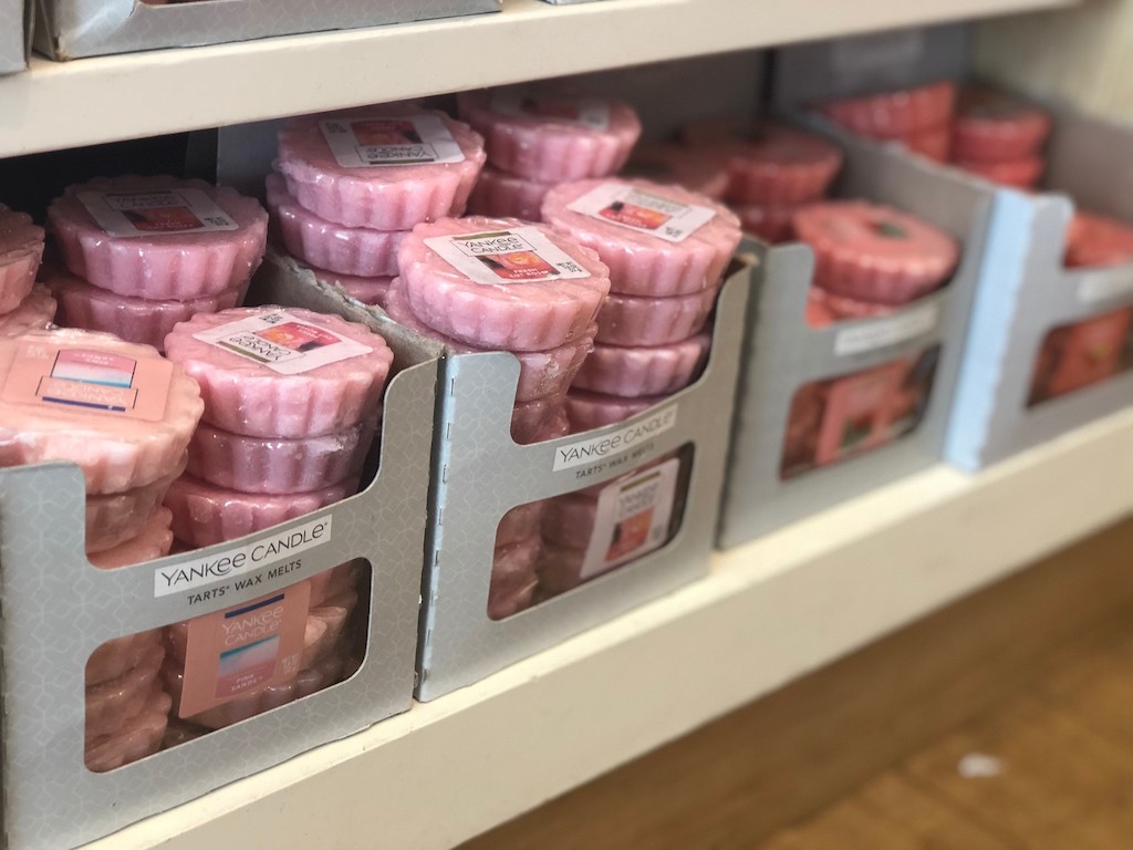 Yankee Candle pink wax melts 