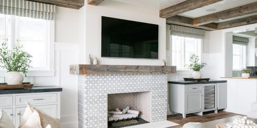 Debate: Should Your TV Go Over Your Fireplace? (Plus the Perfect Compromise!)