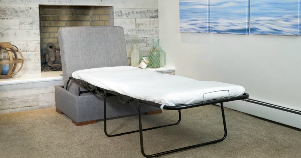 ottoman bed pulled out 