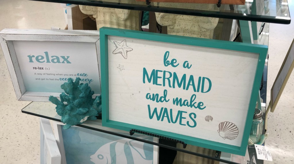 Be A Mermaid Wood Wall Decor