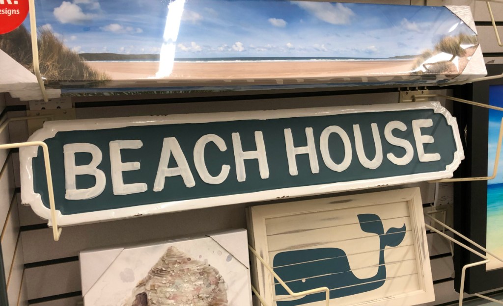 Beach House Metal Sign