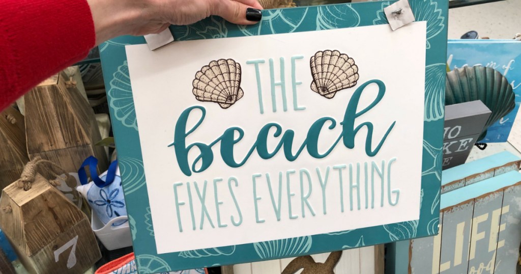 Beach fixes everything sign