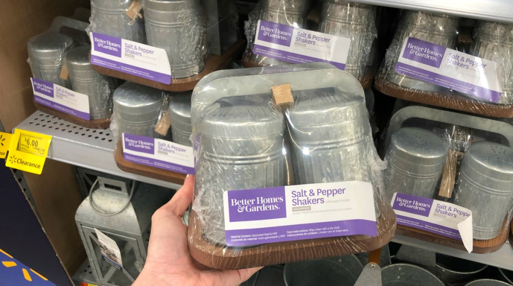 Better Homes & Gardens Galvanized Salt & Pepper Napkin Holder Set