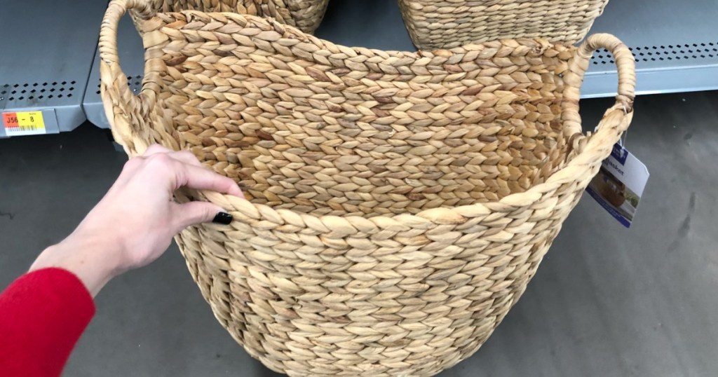 Better Homes & Gardens basket from Walmart 