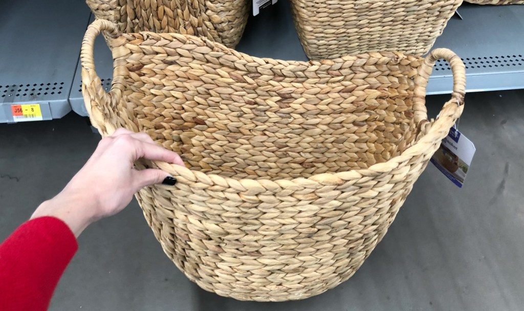 Better Homes & Gardens Large Natural Water Hyacinth Boat Basket