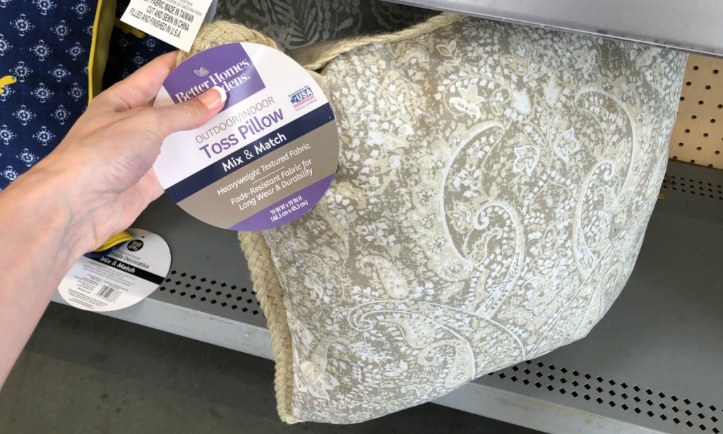 Better Homes & Gardens Paisley Jute Pillow
